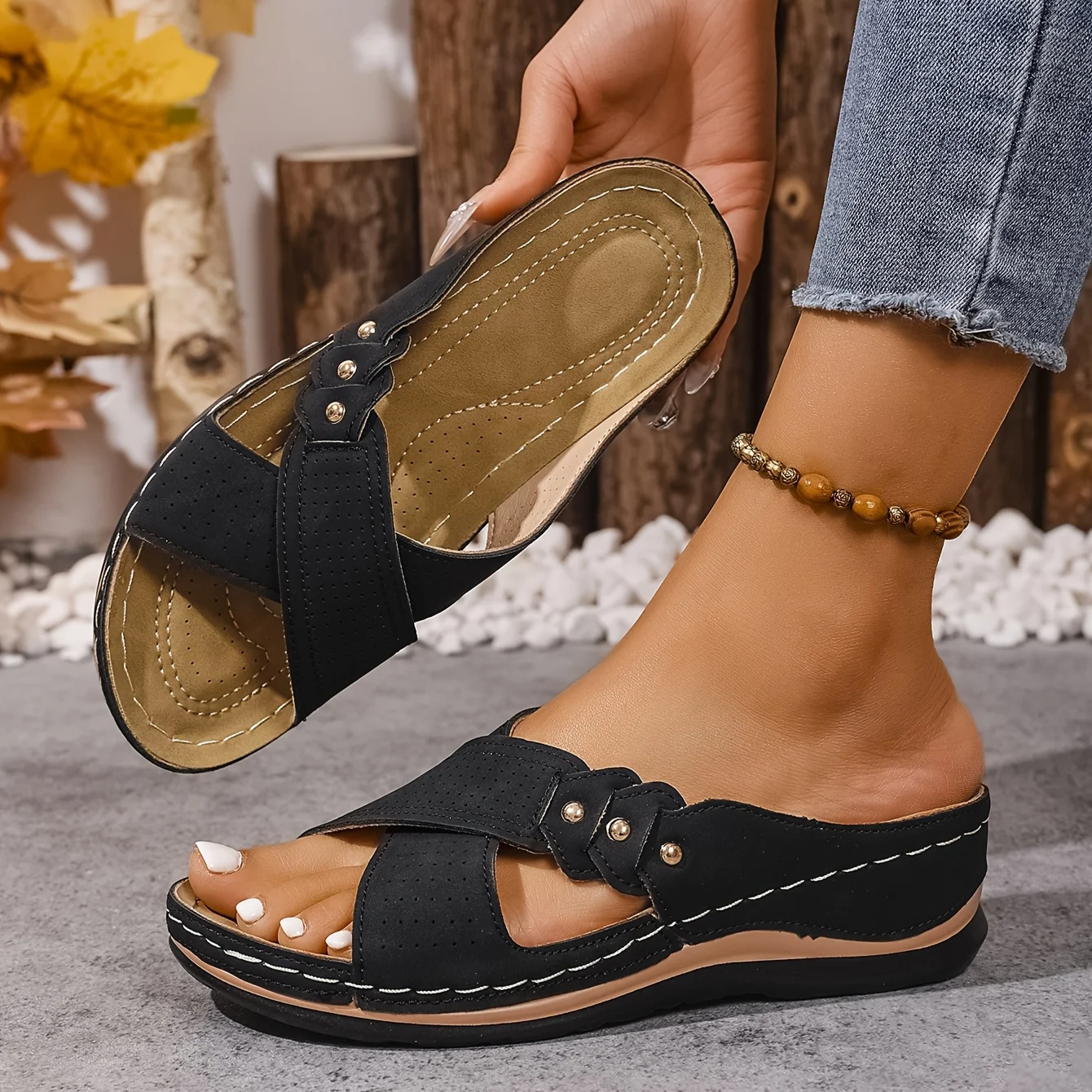 Rufia - Orthopedic Wedge Sandals