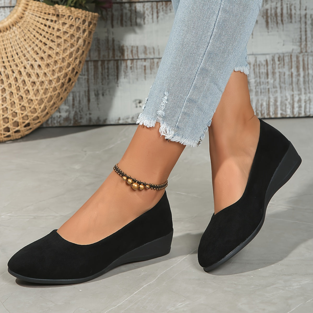 Elaiza – Comfort Wedge Ballerinas for Effortless Elegance