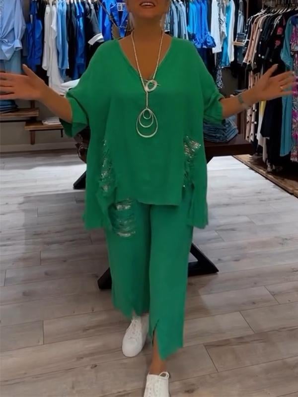 Sheena – Elegant Two-Piece Summer Set