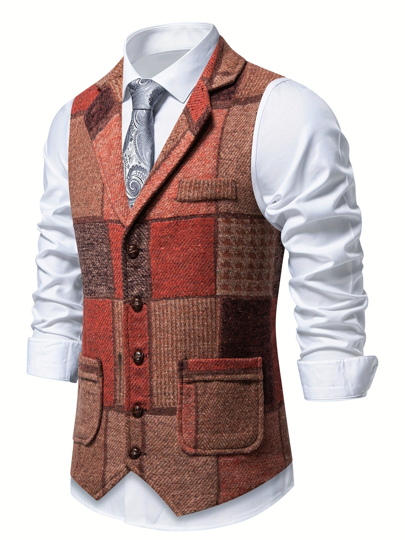 David - Classic Patchwork Vest