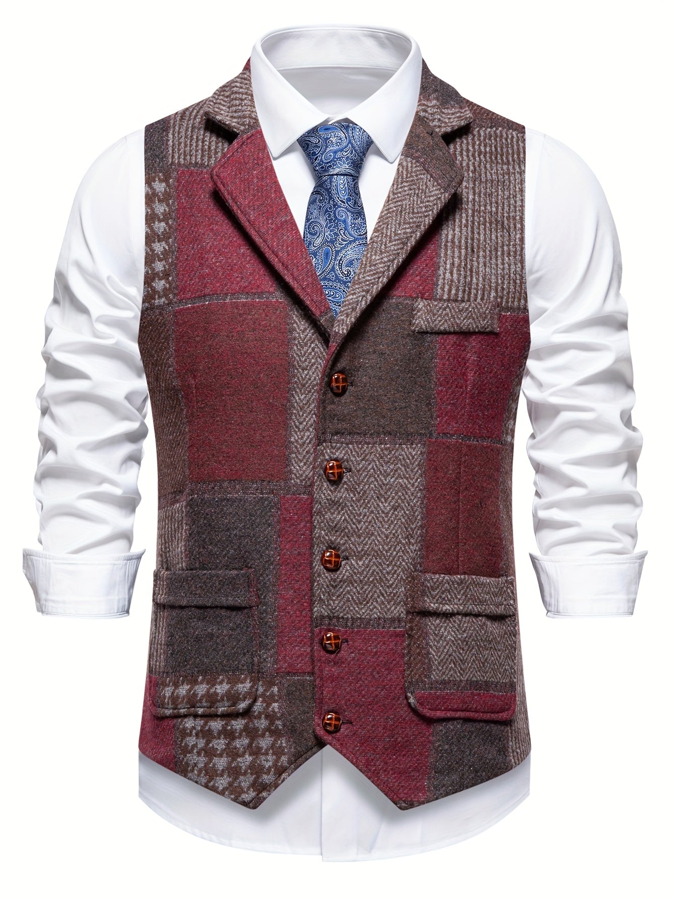 David - Classic Patchwork Vest