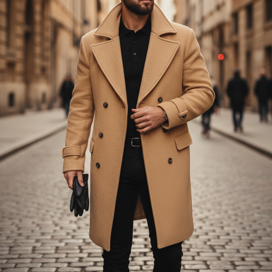 Micheal - Double Breasted Wool Coat