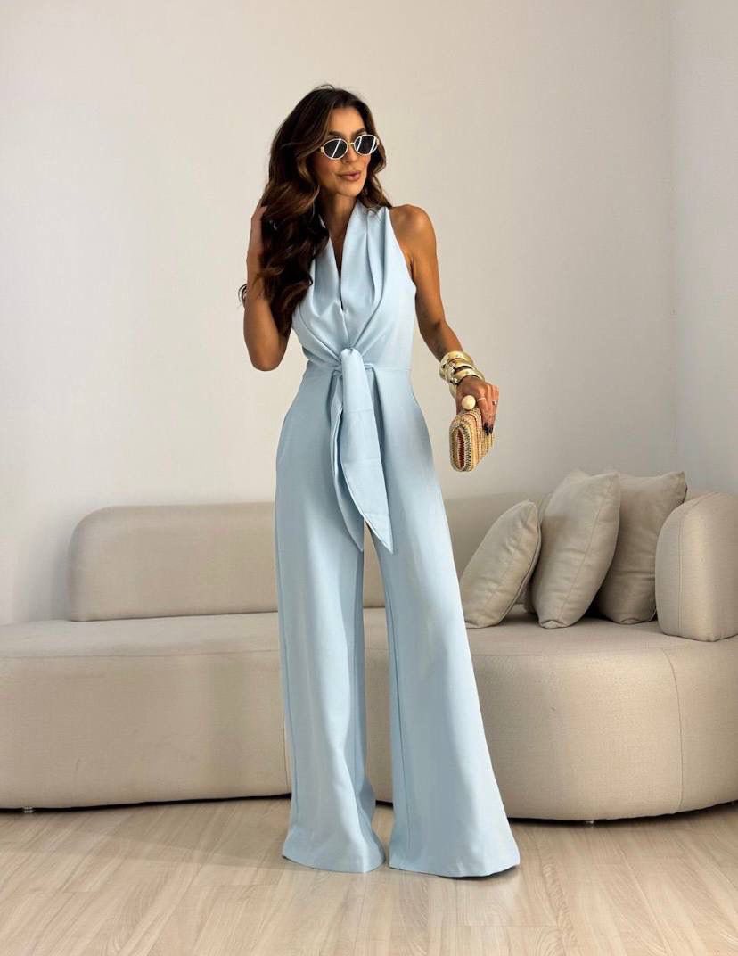 Fiona - Flowing Wide Leg Elegant Jumpsuit