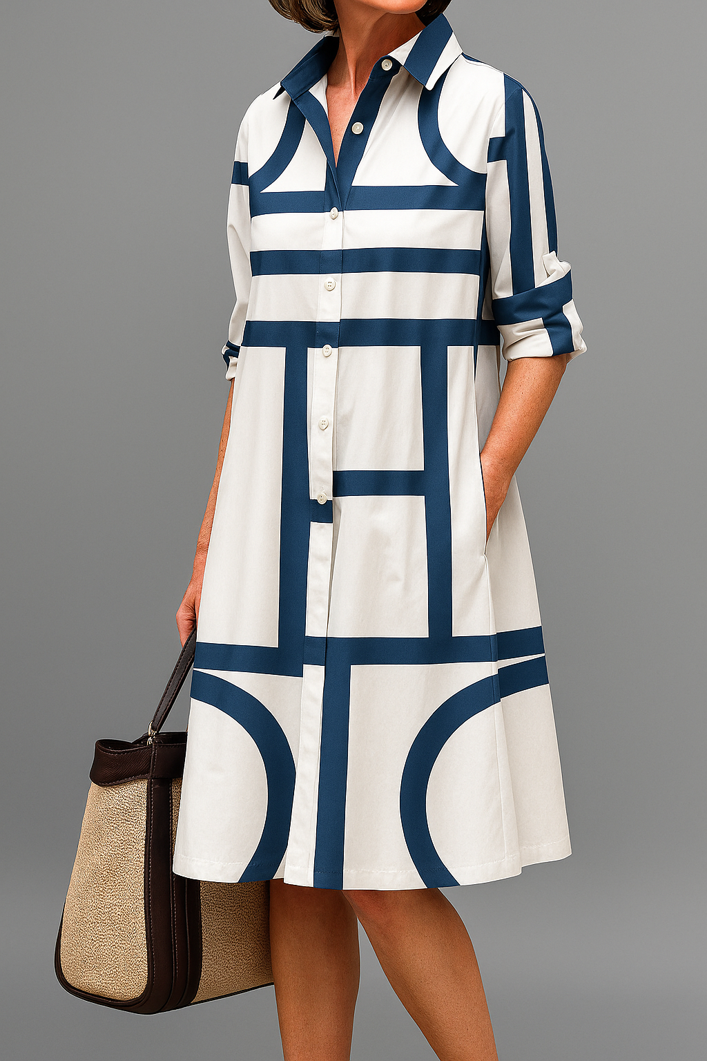 Sally - Stylish Midi Dress