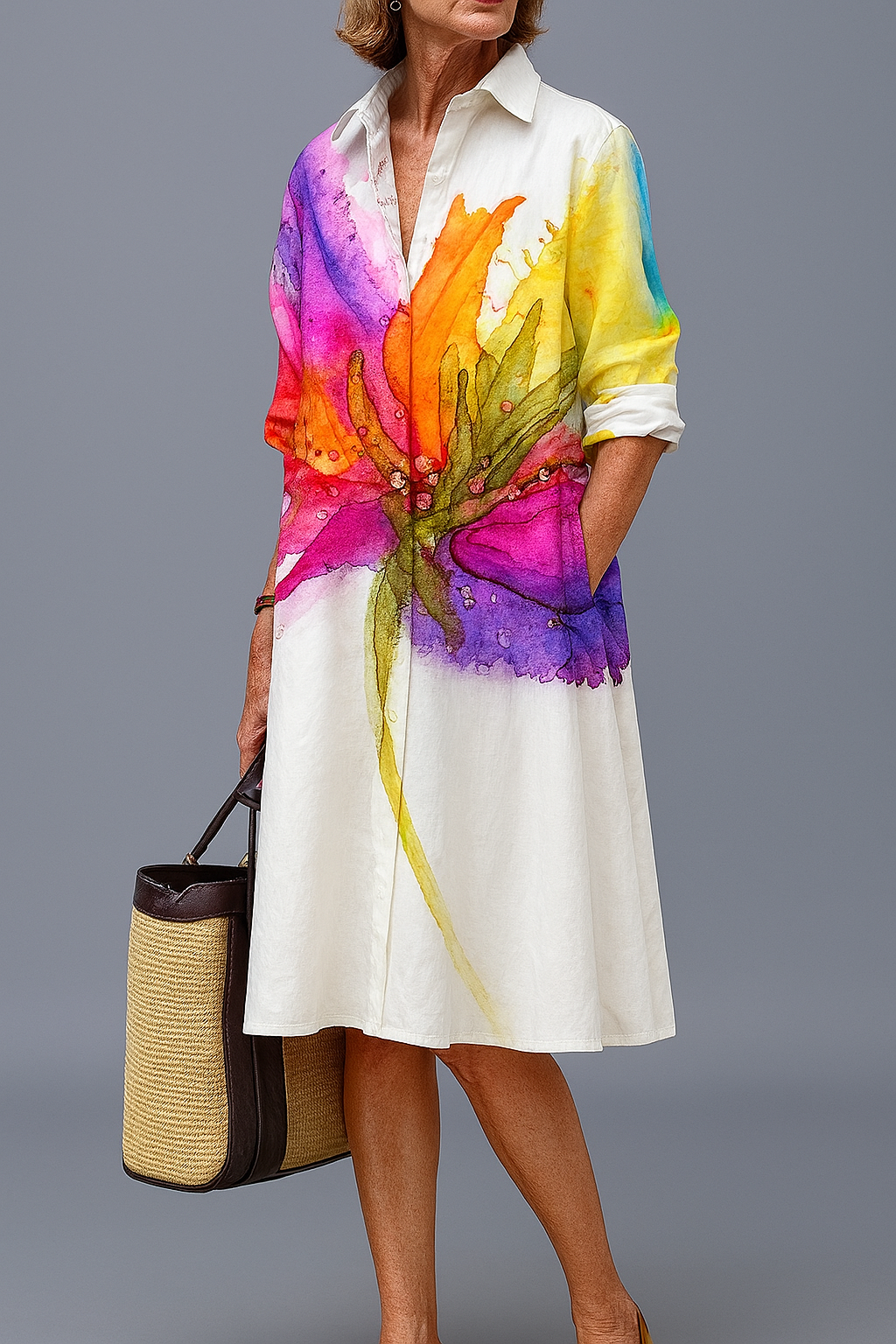 Jean - Caring and Stylish Midi Dress
