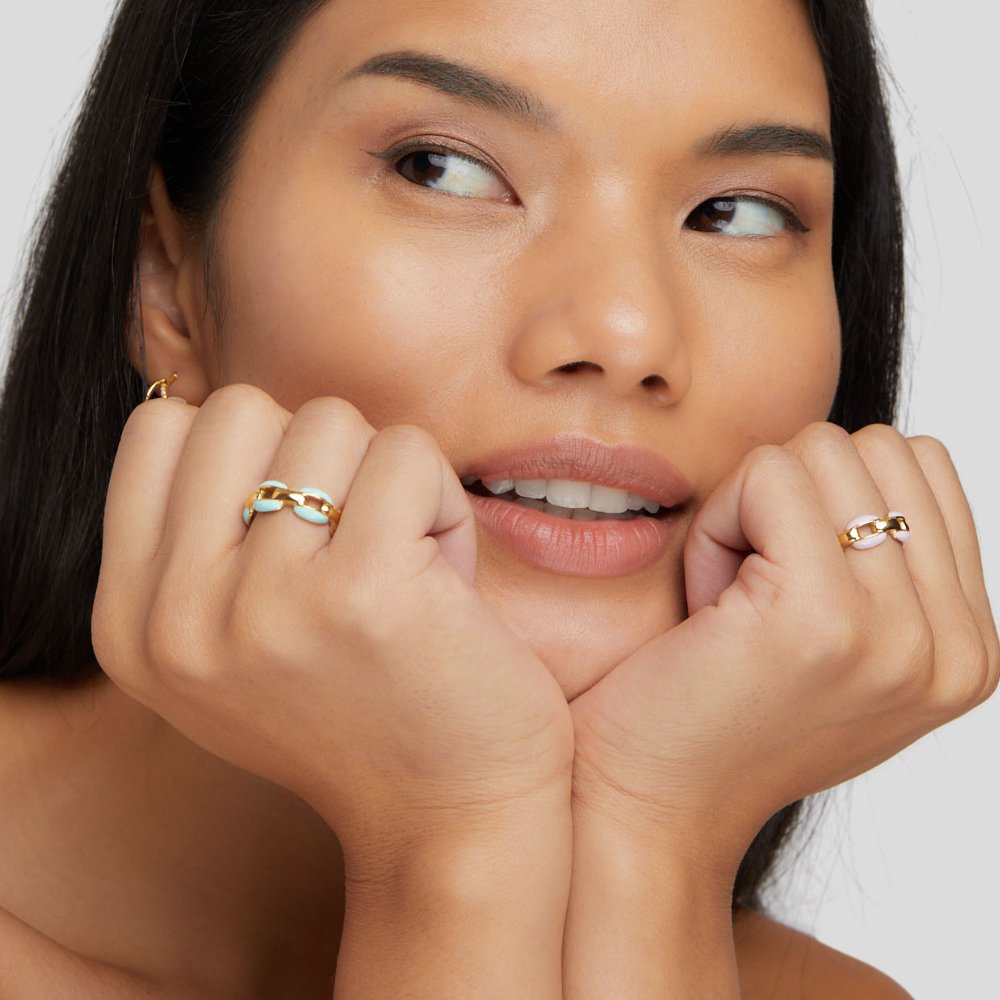 Kyla - Blue Chain Ring