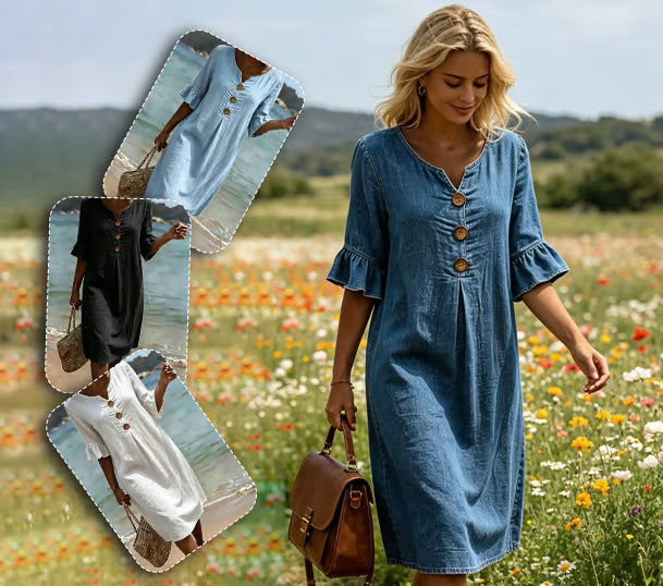 Zsazsa - A-Line Denim Dress