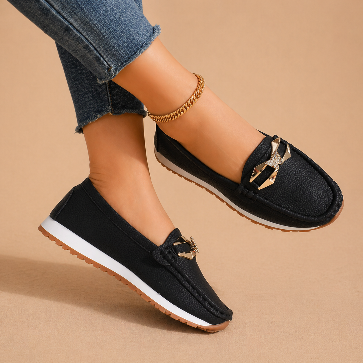 Lily - Comfort Buckle Loafers