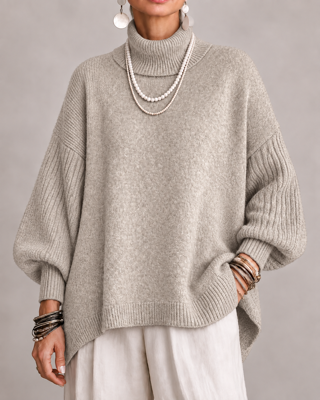 Lettie – Elegant Oversized Turtleneck Sweater