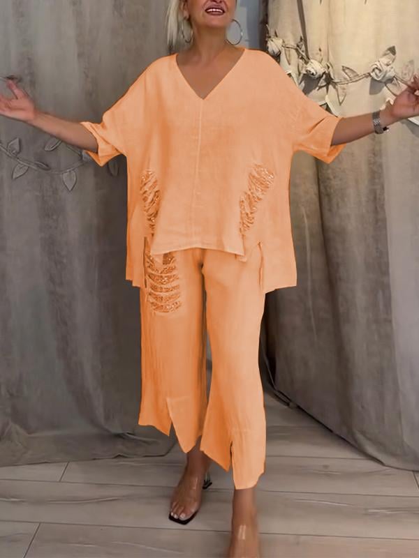 Sheena – Elegant Two-Piece Summer Set