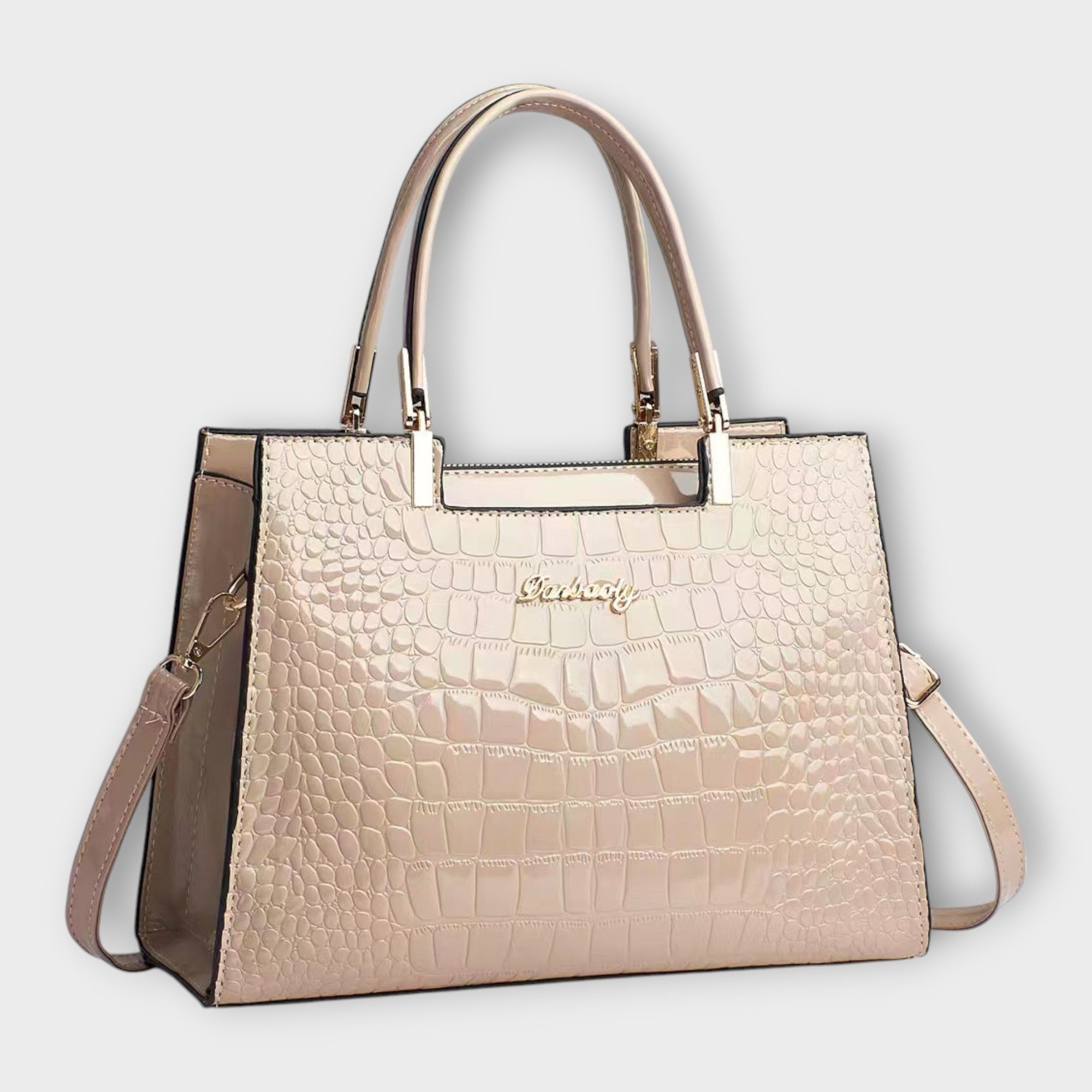 Veralie - Shiny Crocodile Skin Pattern Handbag