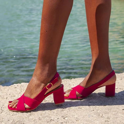 Sharon - Block Heel Summer Sandals