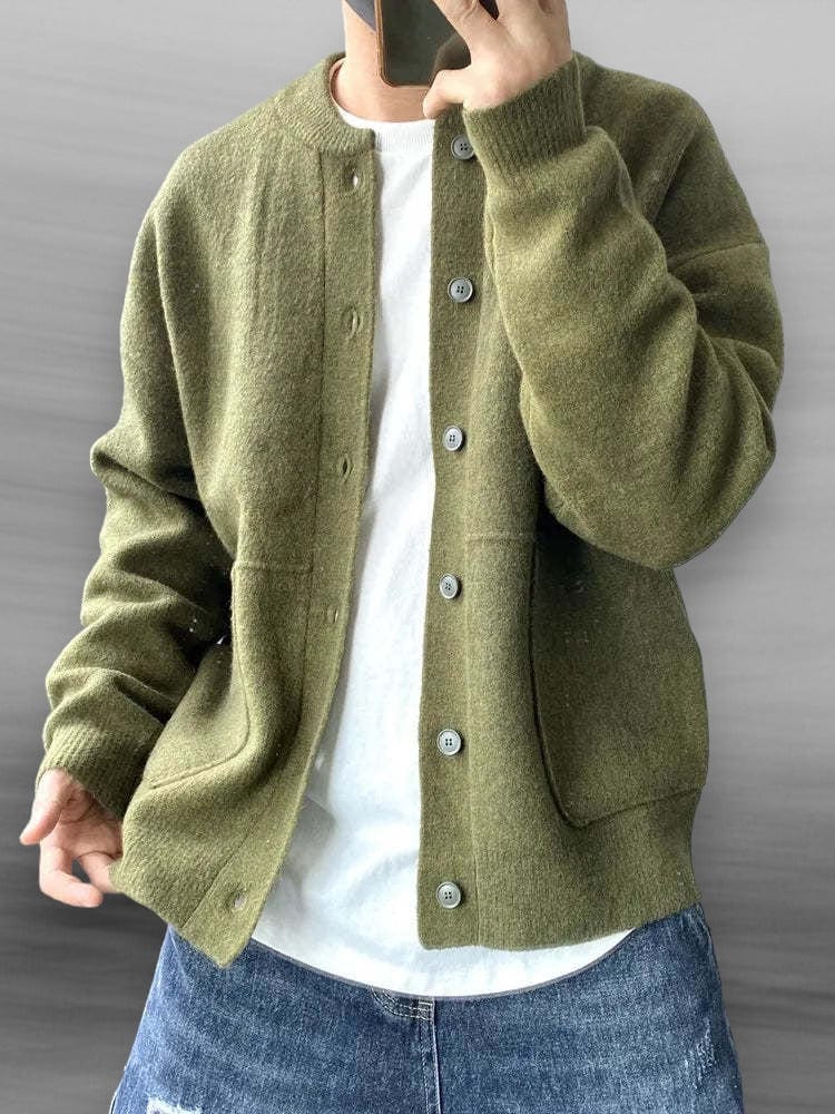 Chad – Casual Cotton-Blend Cardigan
