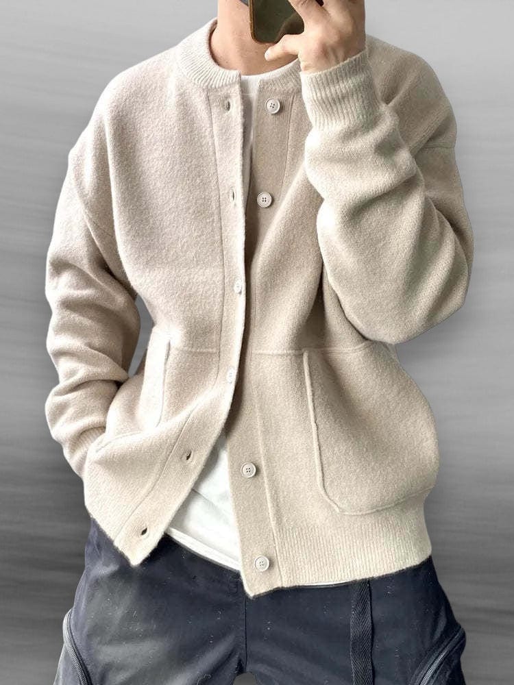 Chad – Casual Cotton-Blend Cardigan
