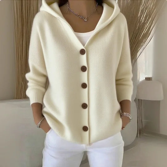 Kailyn – Cotton Blend Hoodie Cardigan