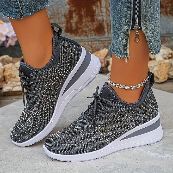 Yara – Lightweight Orthopedic Sneakers with Sparkle Accents