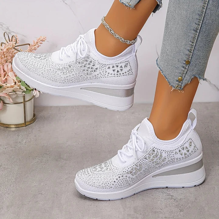 Yara – Lightweight Orthopedic Sneakers with Sparkle Accents