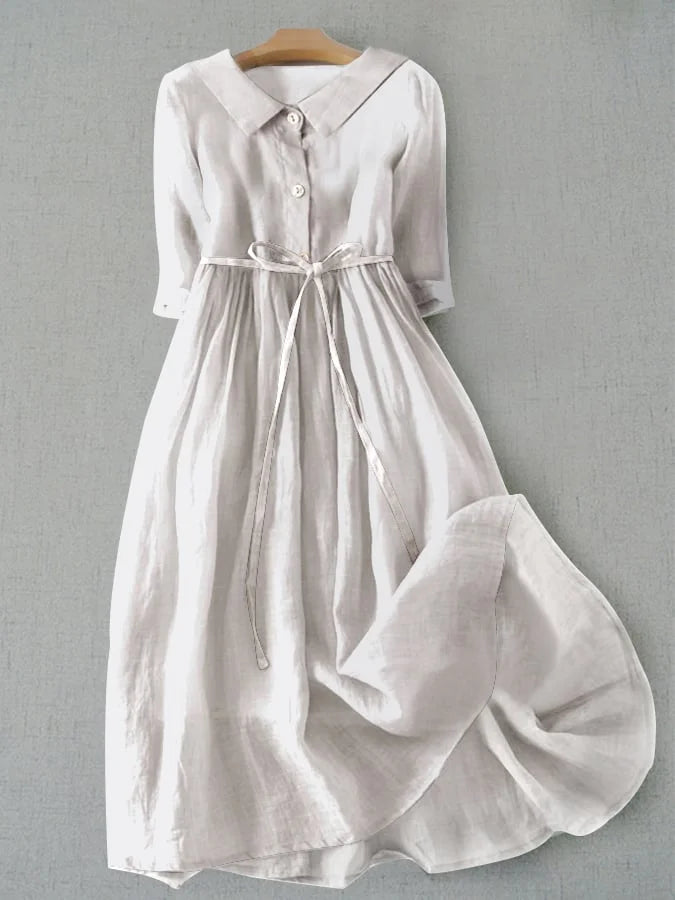Ainsley – Elegant Cotton Linen Dress