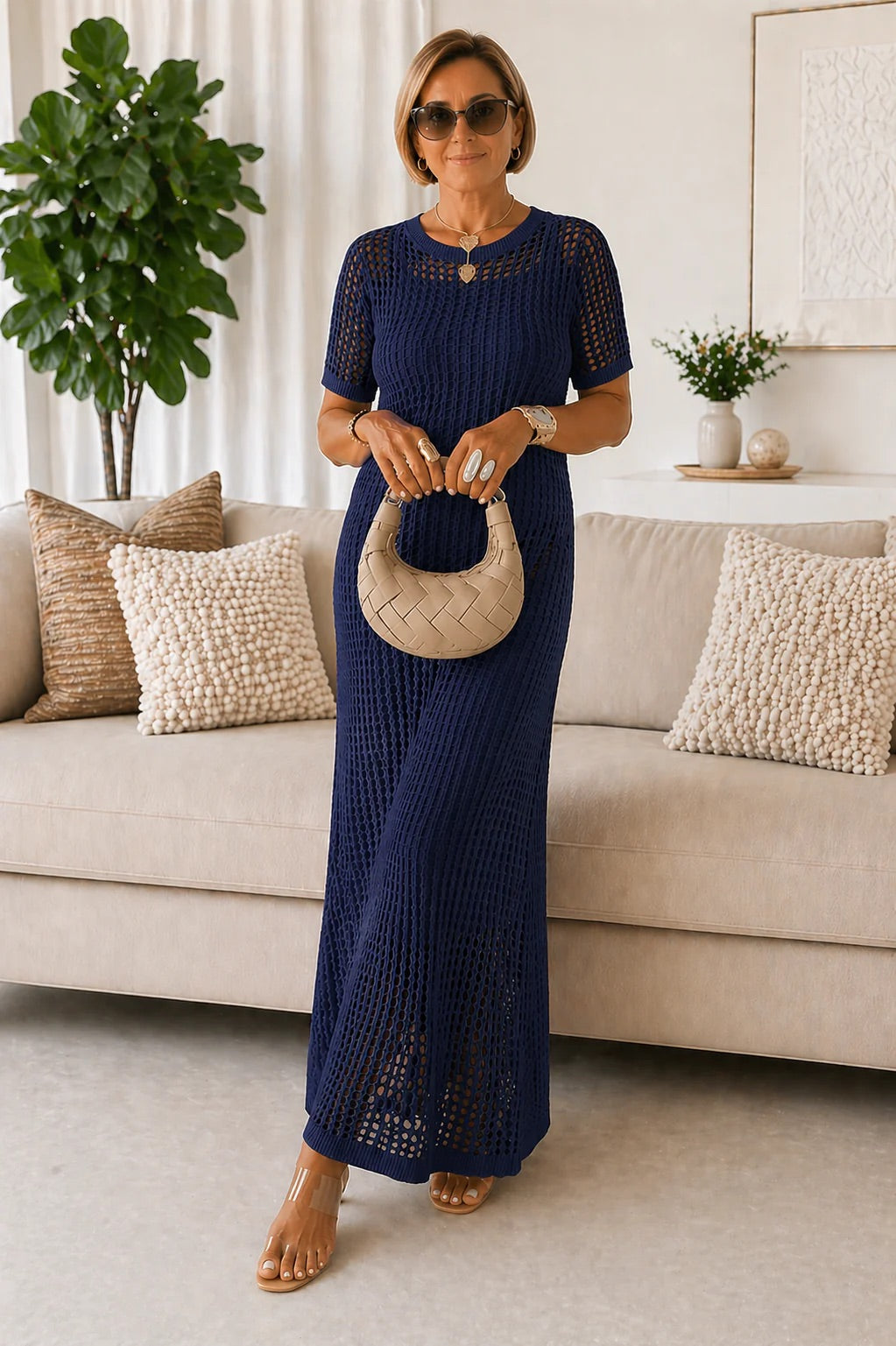 Sylvie - Cut-Out Long Maxi Dress + Free Inner Dress