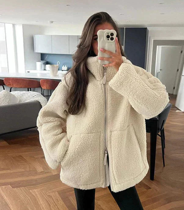 Jacky – Oversized Teddy Fleece Jacket