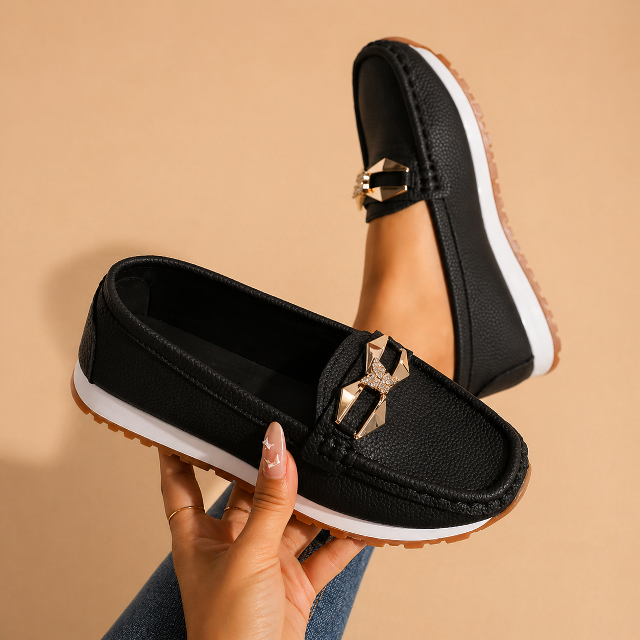 Lily - Comfort Buckle Loafers