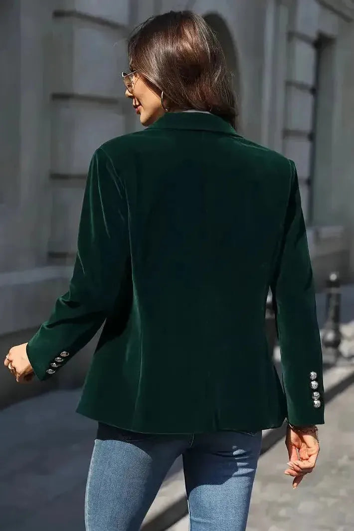 Lia – Velvet Tailored Blazer