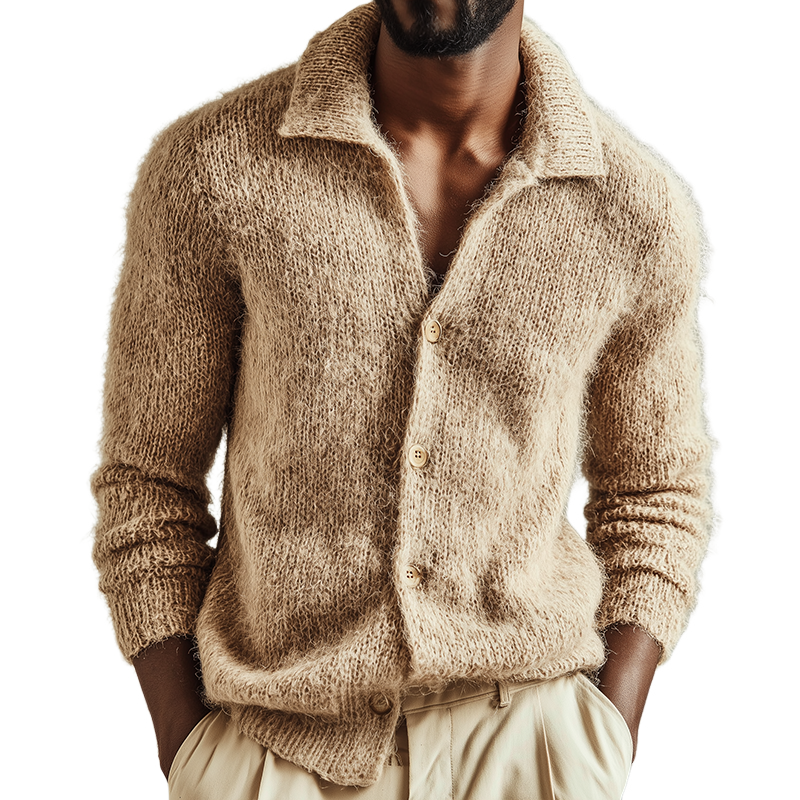 Griffin - Textured Collared Cardigan