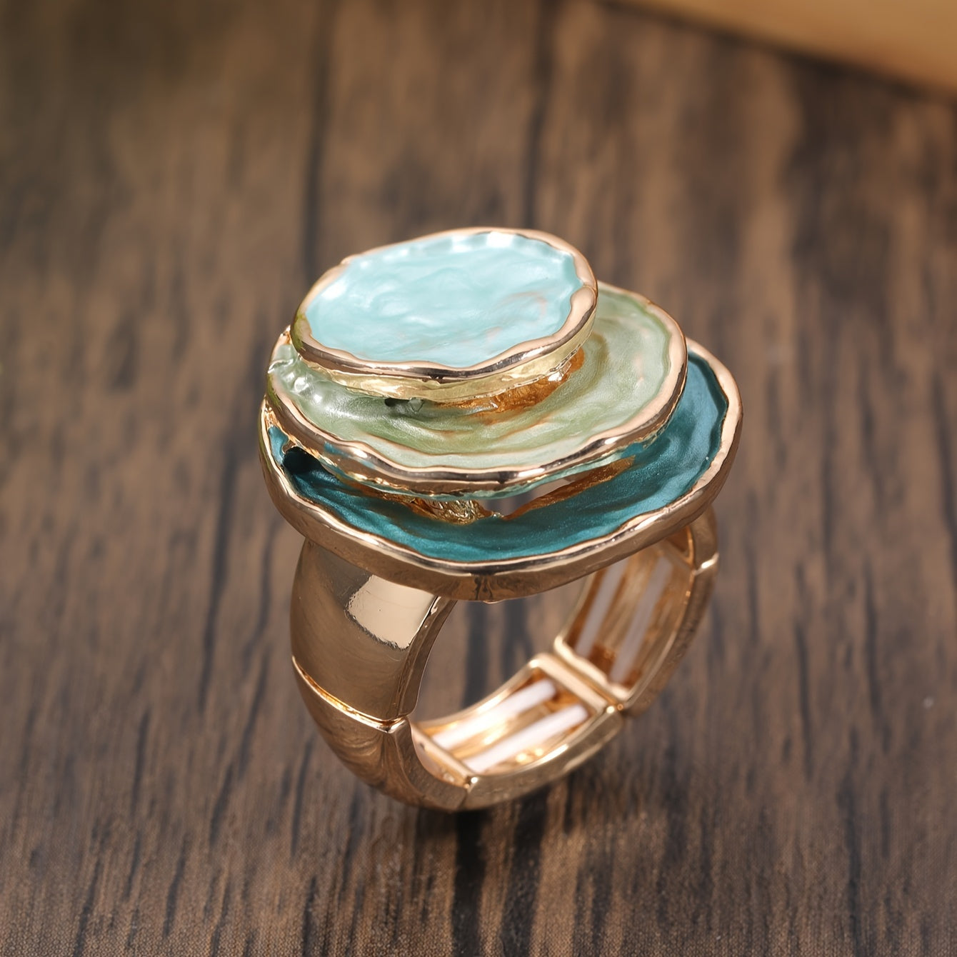 Juliet - Boho Three Layer Enamel Ring