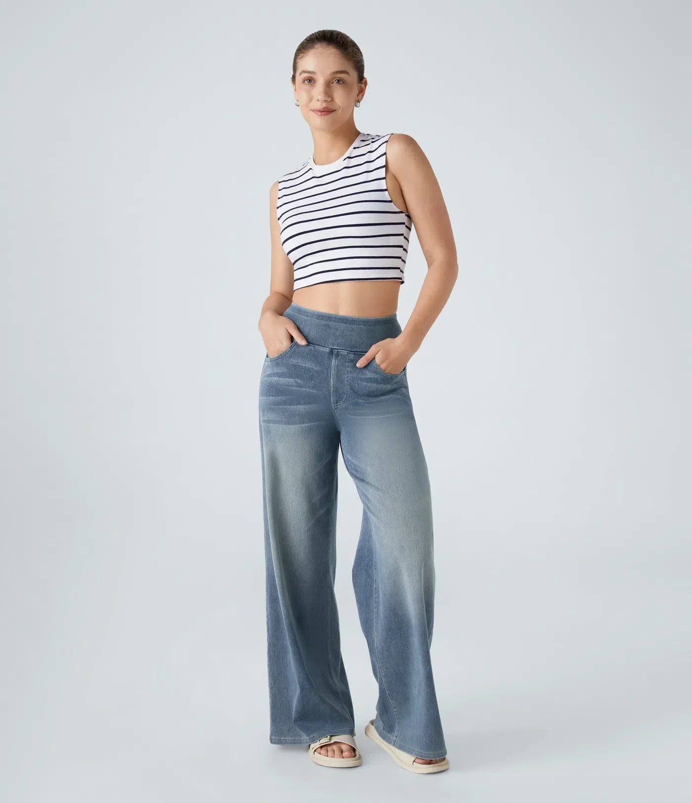 Eliena - Comfortable High-Waist Shaping Pants