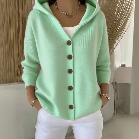 Kailyn – Cotton Blend Hoodie Cardigan