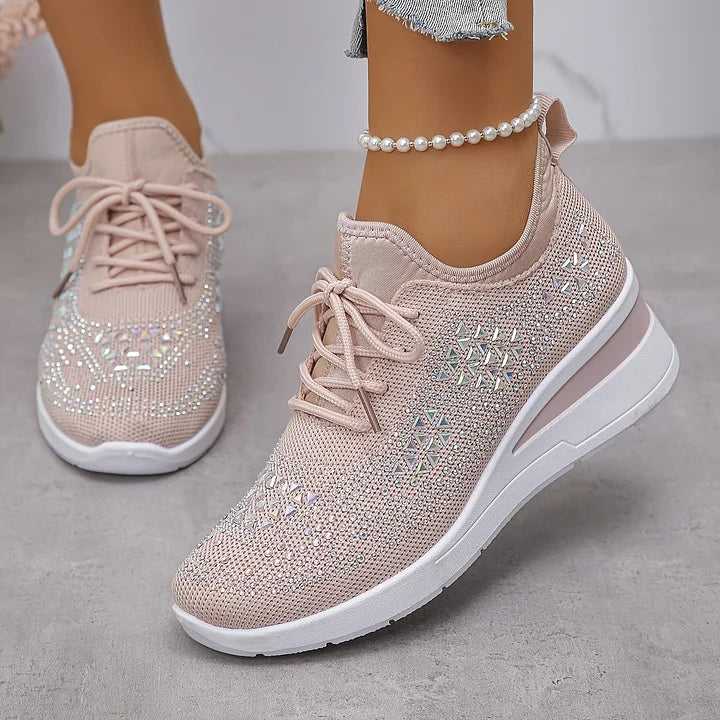 Yara – Lightweight Orthopedic Sneakers with Sparkle Accents
