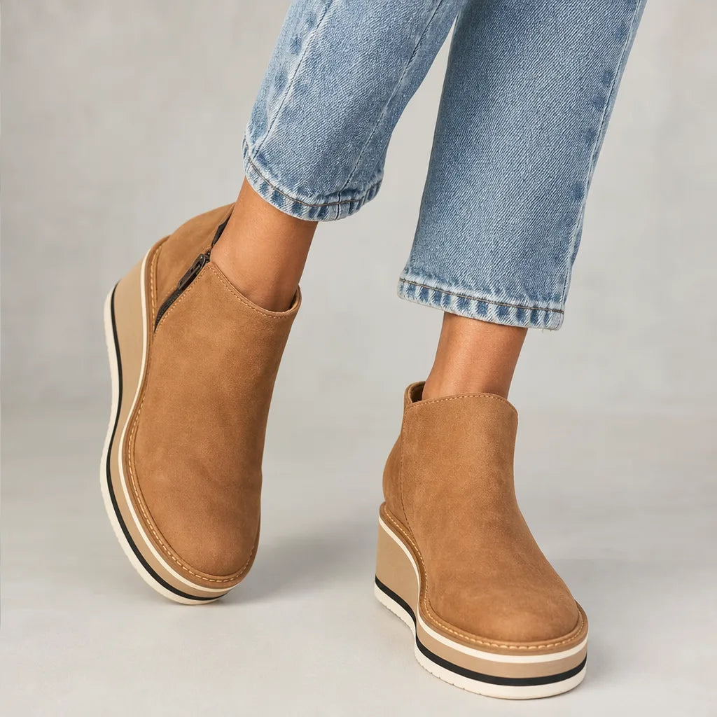 Kimberly - Wedge Heel Ankle Boots