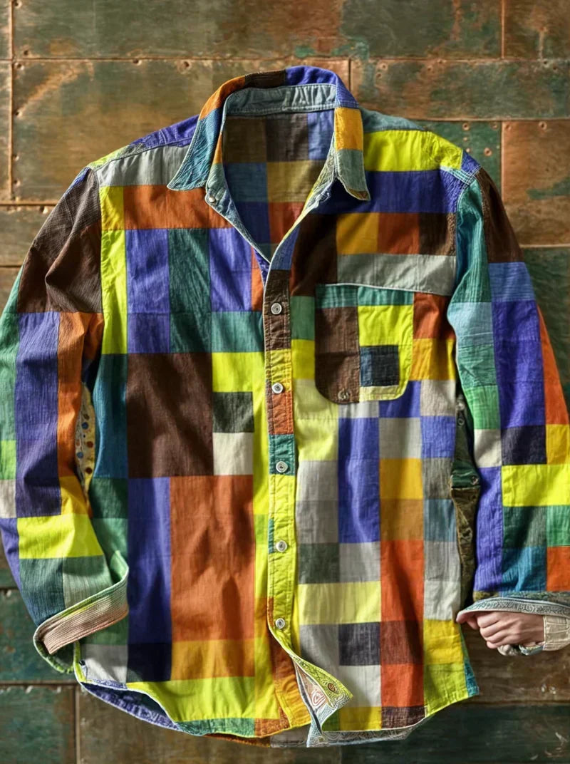 Kellan – Premium Patchwork Statement Shirt