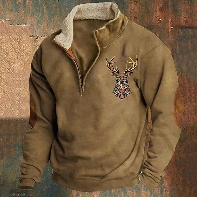 Jerome – Sweater with Deer Detail
