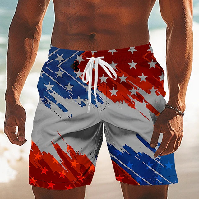 Mason - Patriotic 2-in-1 Swim Shorts