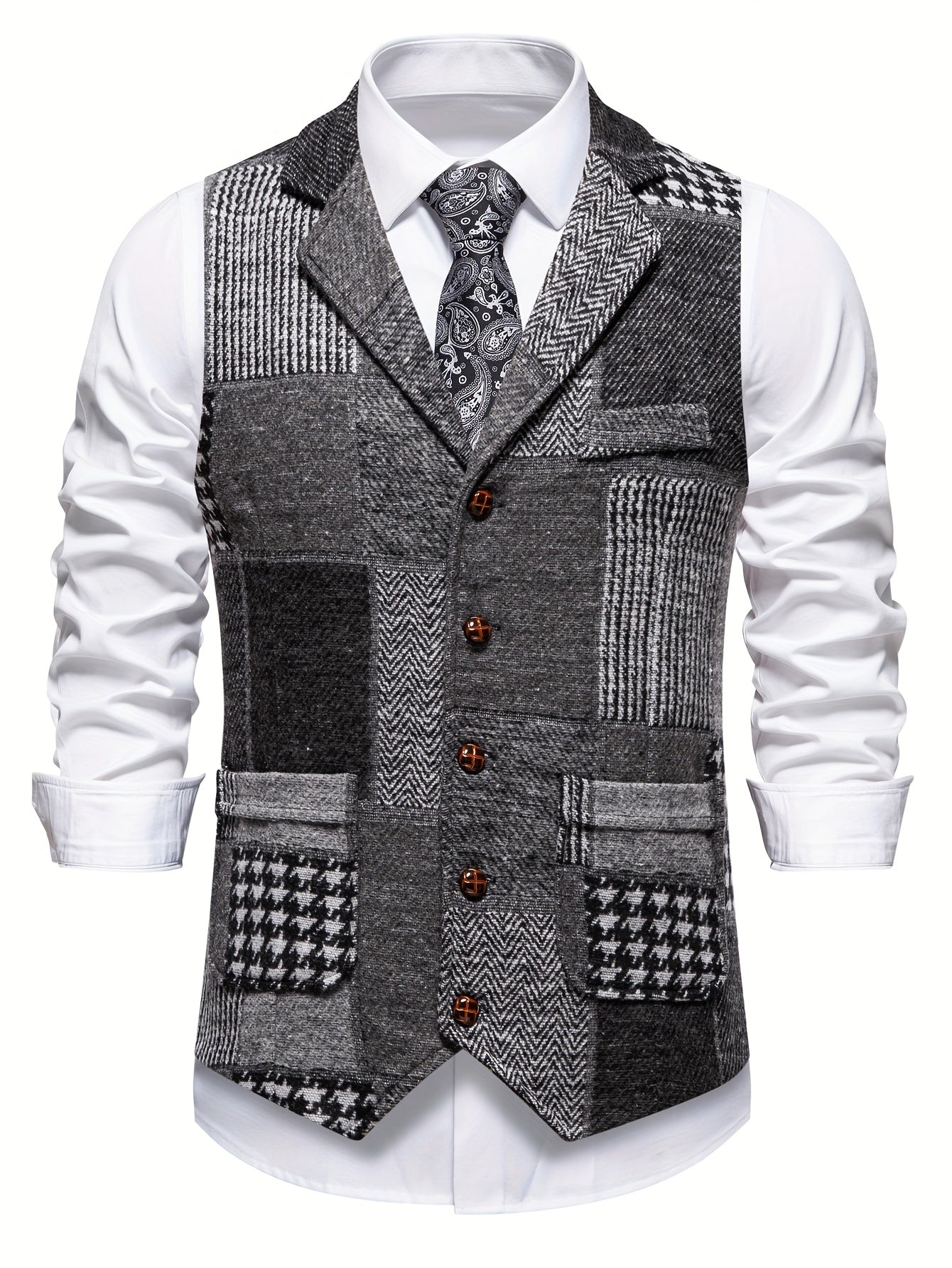 David - Classic Patchwork Vest