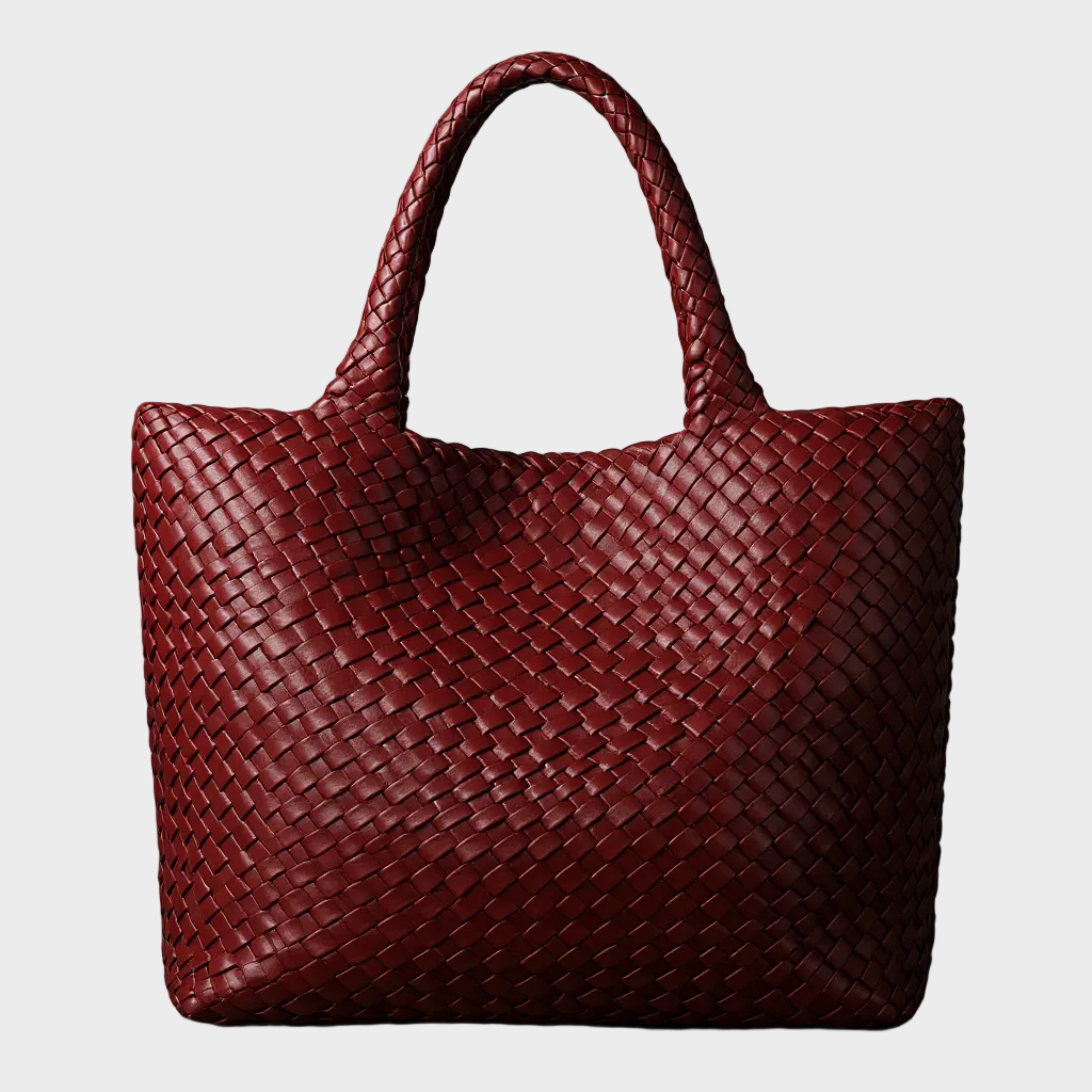 Rissa - Handwoven Leather Tote Bag