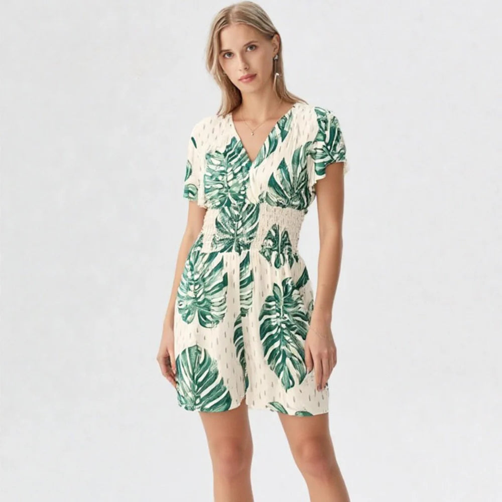 Blaire – Botanical Print Jumpsuit