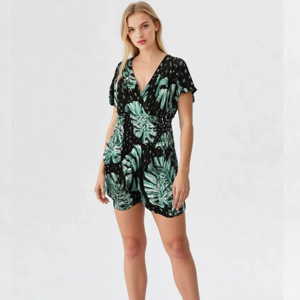 Blaire – Botanical Print Jumpsuit