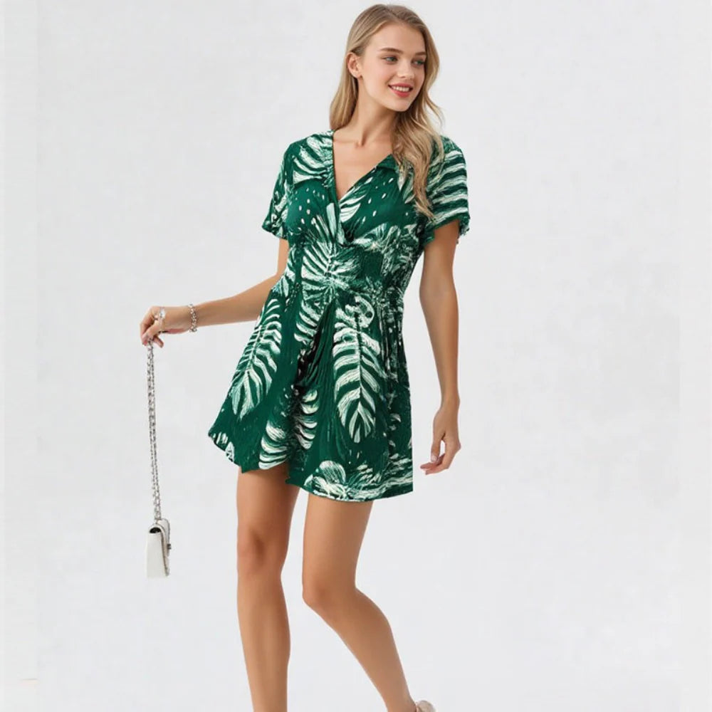 Blaire – Botanical Print Jumpsuit