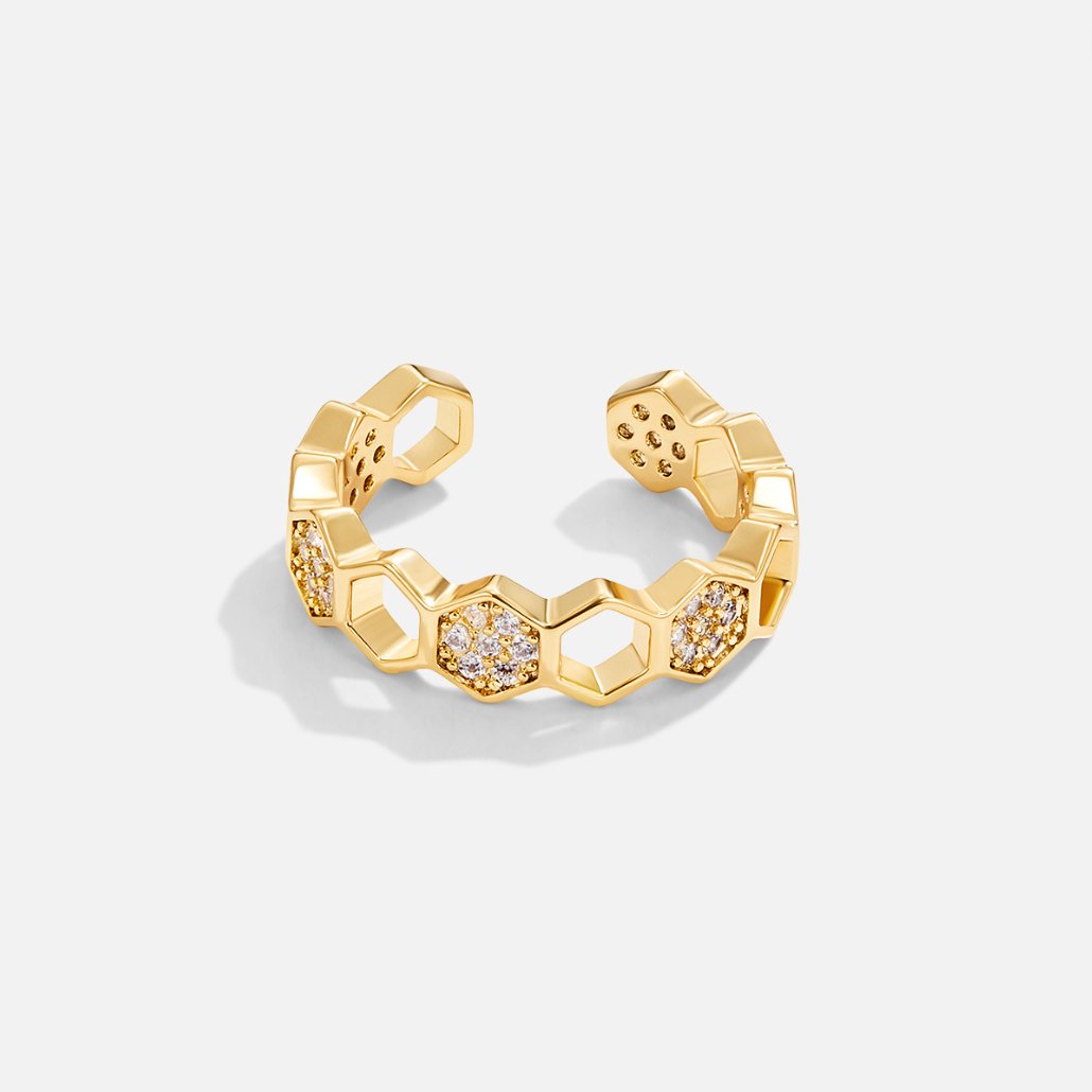 Bea – Gold & Crystal Ring
