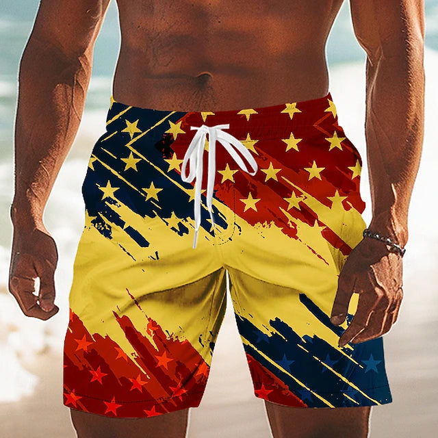 Mason - Patriotic 2-in-1 Swim Shorts