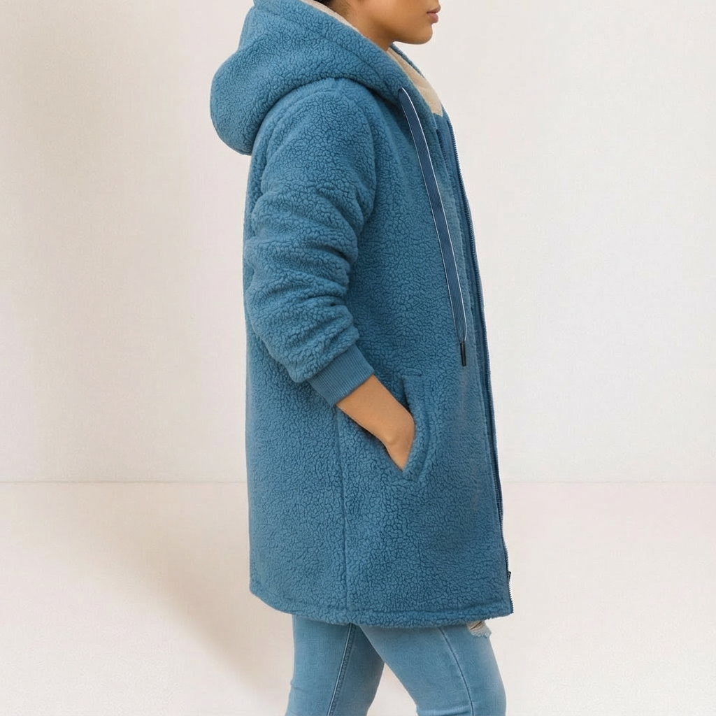 Delaney - Soft Fleece Hooded Jacket
