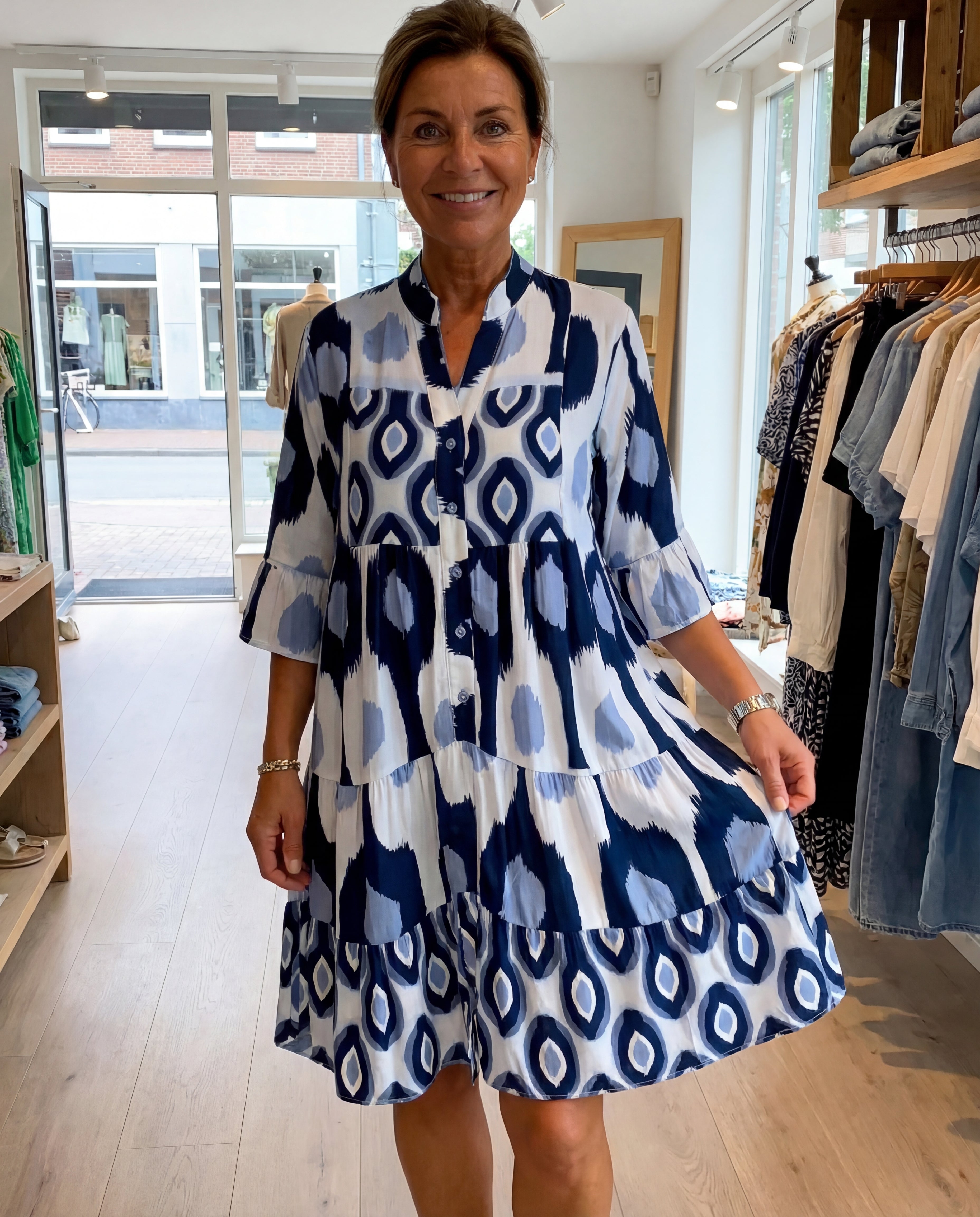 Audrey - Tummy Hiding Flowing Spring Dress