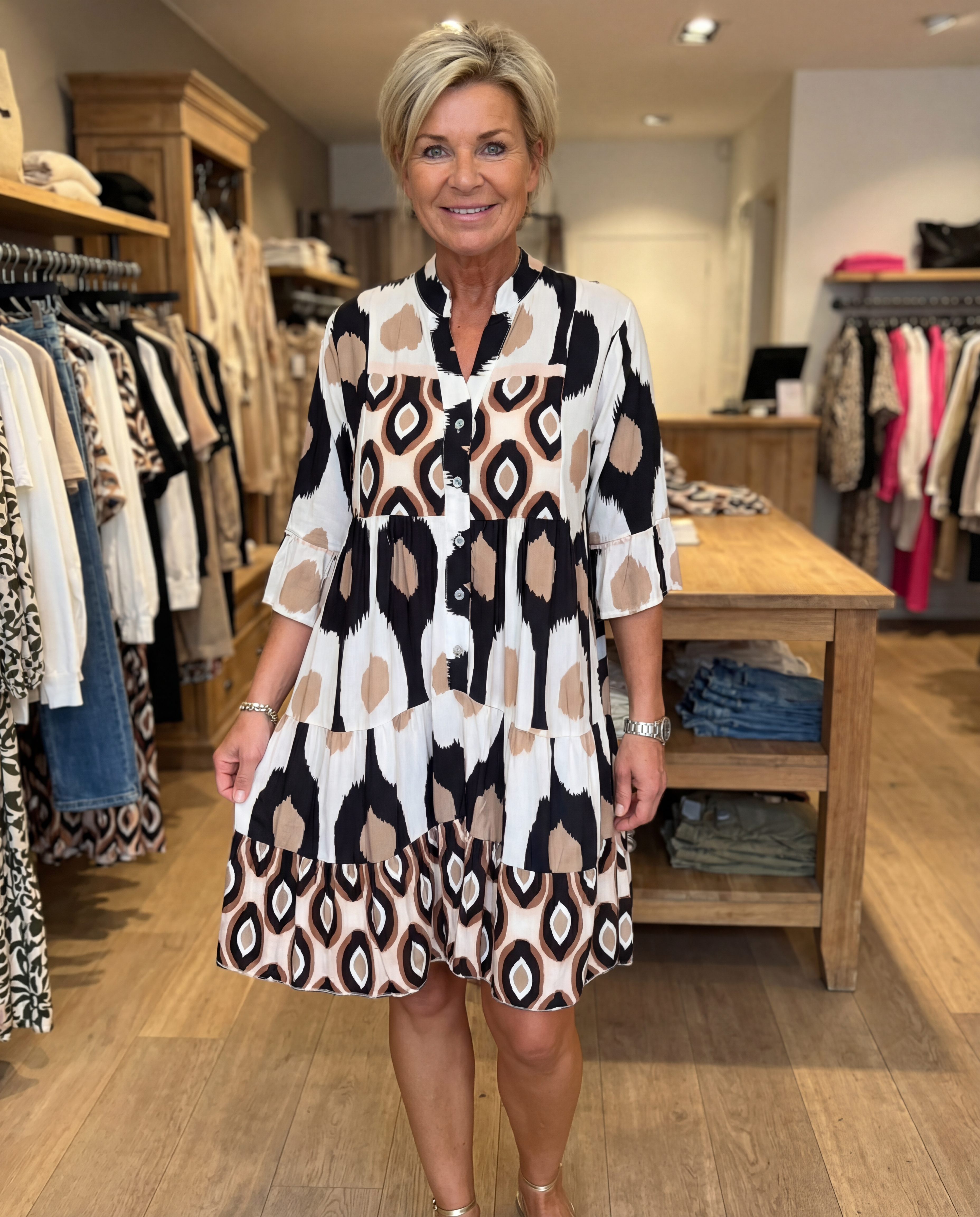 Audrey - Tummy Hiding Flowing Spring Dress