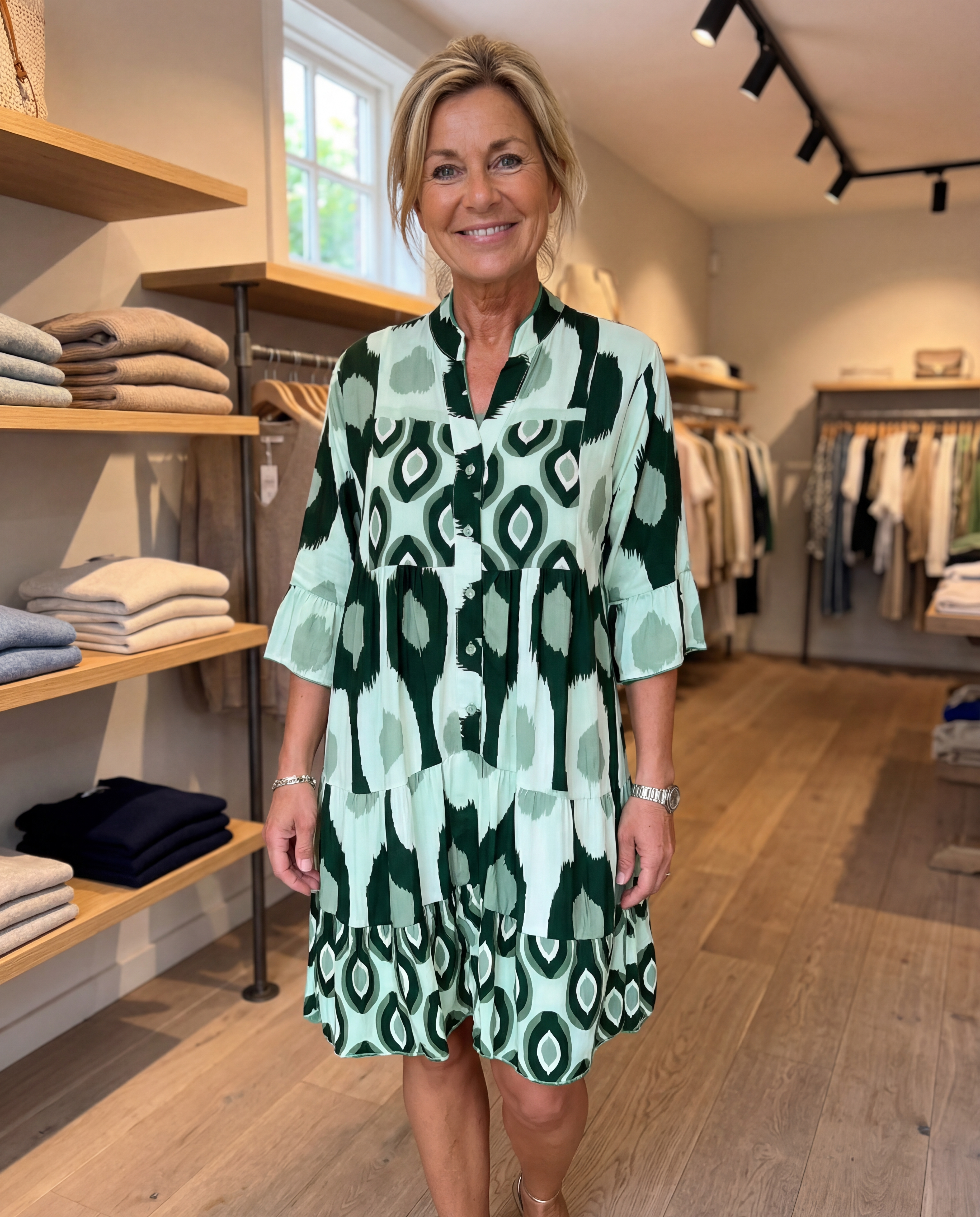 Audrey - Tummy Hiding Flowing Spring Dress