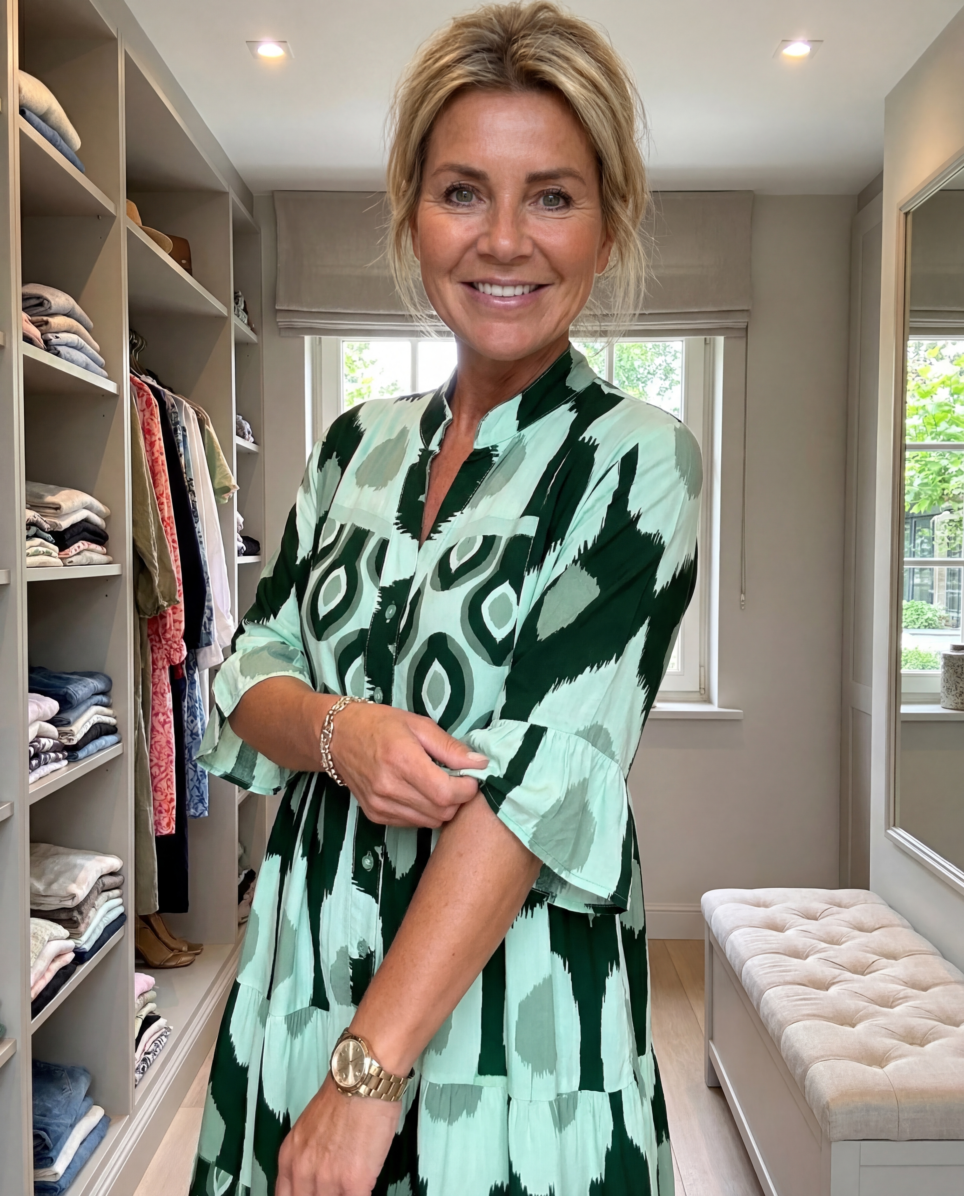 Audrey - Tummy Hiding Flowing Spring Dress