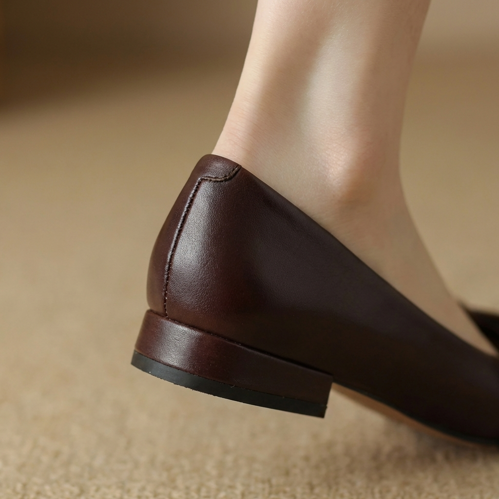 Cara - Bow Leather Flats