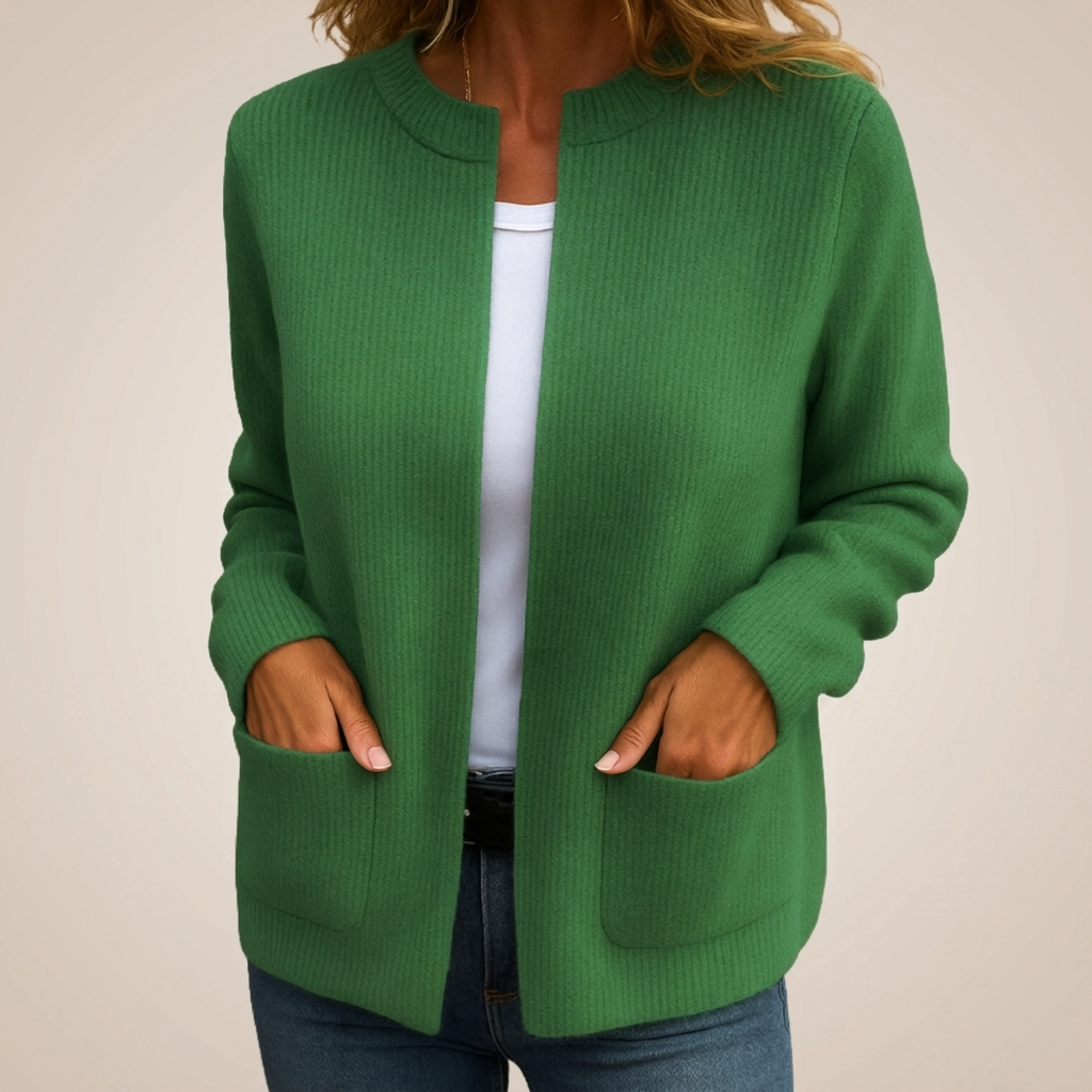 Veda - Warm Knit Zip Cardigan