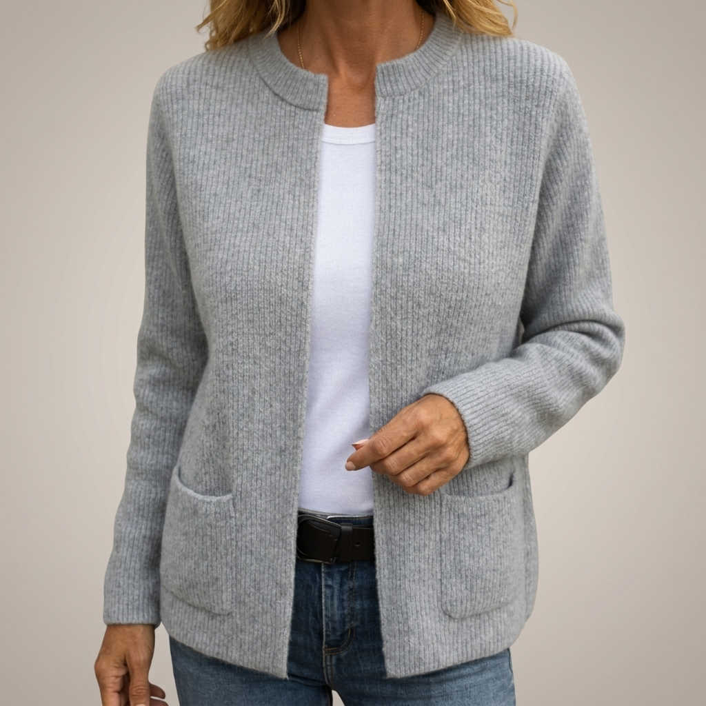 Veda - Warm Knit Zip Cardigan